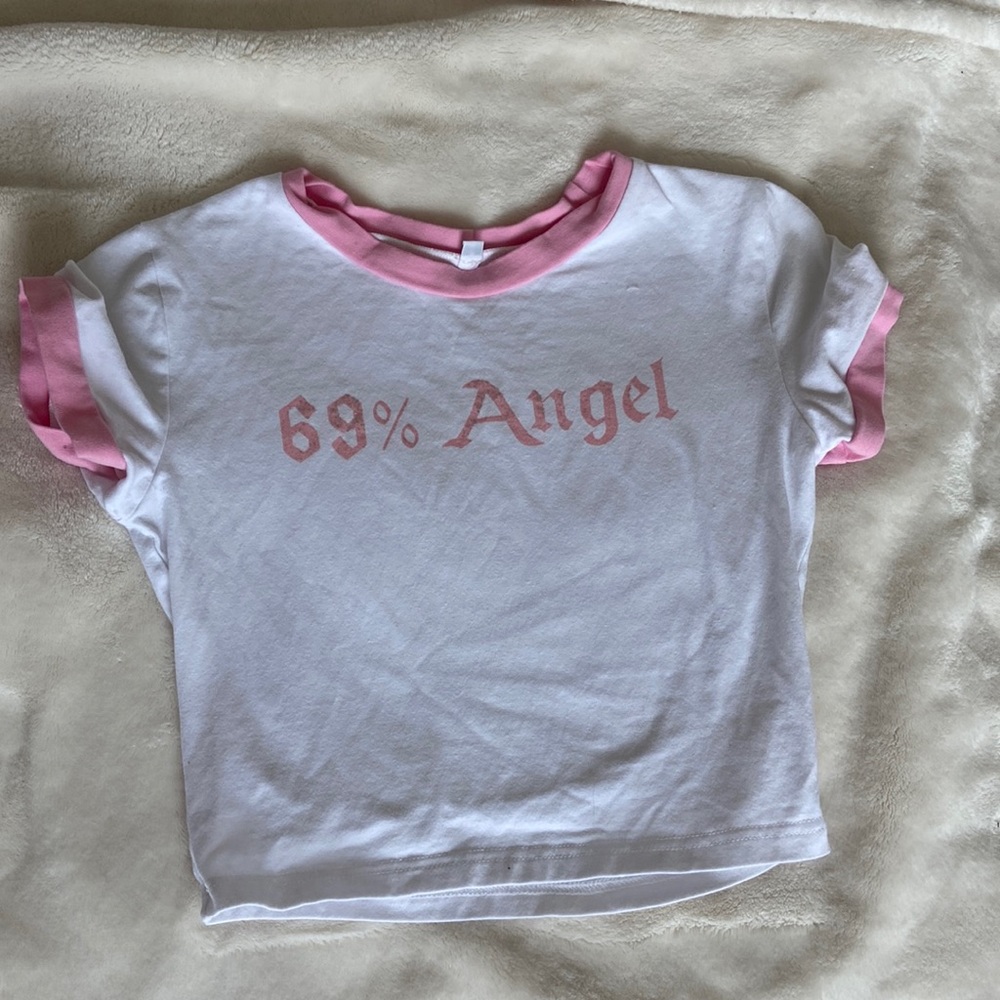 Pink Angel Baby Doll Tee Dolls Kill Funny O Mighty Y2K